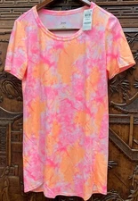 New Jenni by Jennifer Moore Women Tiedye Sleepshirt Gown, Pink, X-Small