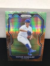 Victor Gonzalez Cosmic Haze Prizm 2021 MLB Prizm Baseball RC #17 LA Dodgers