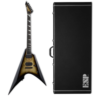 ESP E-II Arrow NT Electric Guitar Nebula Black Burst + Hard Case B