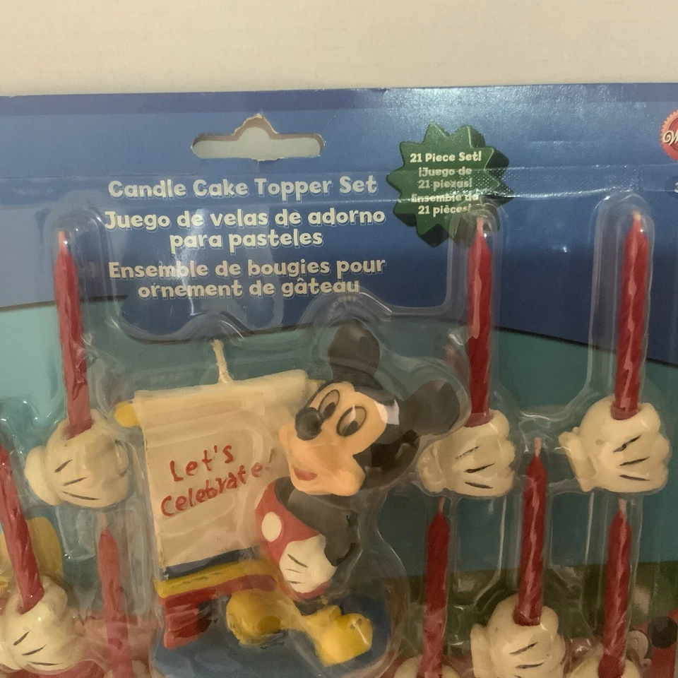 Raro Juego de 21 piezas de adorno de pastel de Mickey Casa Club de Mickey de colección Wilton Disney Mickey Mouse Foto 3 de 4