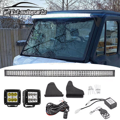 For Can-Am Defender HD Max Pro-Fit Cage 52'' Light Bar Brackets Kit Light Pods
