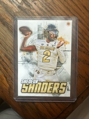 2024 Shedeur Sanders High Tech /50 NCAA Colorado - Custom Art Trading Card