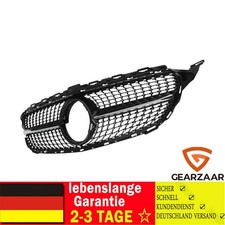 K&uuml;hlergrill Diamant kompatibel mit Mercedes C205 15&ndash;18 Glanz Schwarz Schwarz