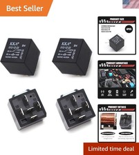 Car 5 Pin Relay 12V 40A 4 Pack Waterproof Automotive Replacement Switch
