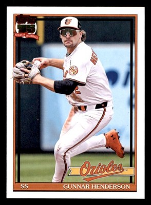 2026 Topps 1991 Topps Baseball #T91-49 Gunnar Henderson Baltimore 