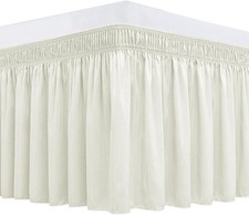 Wrap-around bed skirt, suitable for queen size beds, length 18 inches