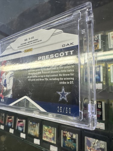 2019 Panini Obsidian - Vitreous Dak Prescott #V-10 Electric Etch Contra /7 - Picture 6 of 6