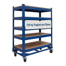 Tier Trolley Workshop Trolley Picking Trolley Material Trolley 5 Levels with Wheels