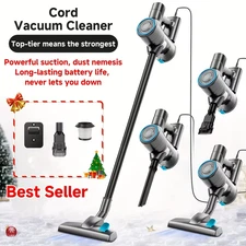Cordless 70Kpa Stick Vacuum Cleaner – Blue/Black Powerful Lightweight Home & Pet