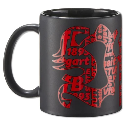 TRADE CON VfB Stuttgart Tasse Kaffeebecher Metallic Emblem offizieller Lizenzartikel