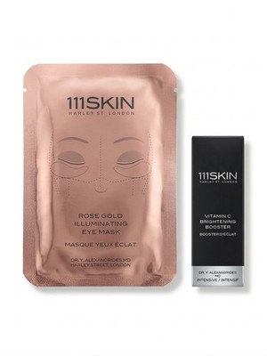111Skin Rose Gold Illuminating Eye Mask and Vitamin c brightening booster 5 ml
