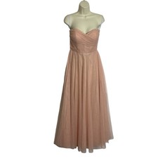 Jenny Yoo Size 6 Soft Blush Annabelle Convertible Maxi Dress Wedding Prom Event
