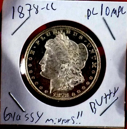 MORGAN SILVER DOLLAR 1878 CC BU+++ FROSTY GLASSY PL/DMPL WOW COIN NICE MIRRORS!