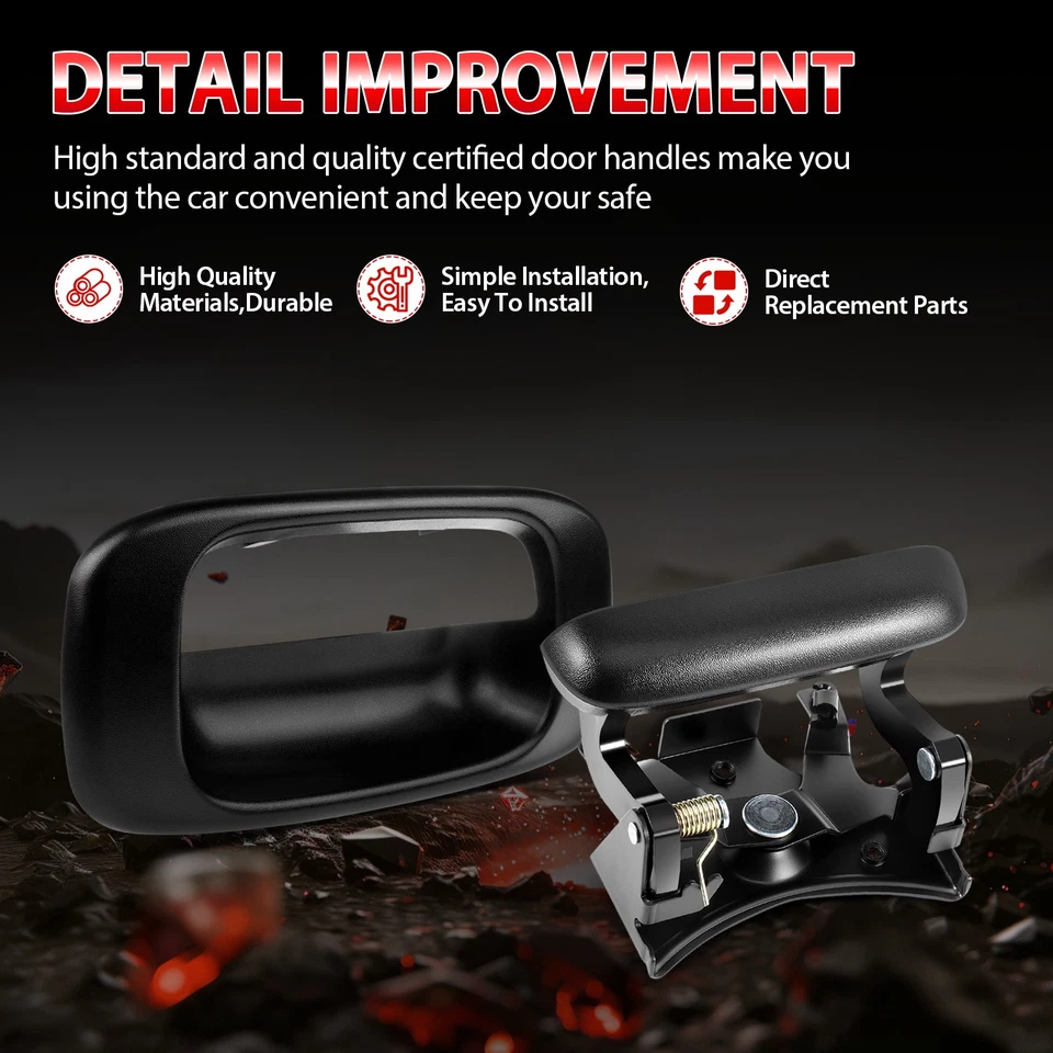 Kit de manija y bisel de puerta trasera para Silverado Sierra 1500 1999-06 Foto 2 de 4