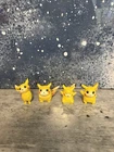 Vintage Pikachu Tomy  Pokemon Character Toy Figures Set of  4 1990s Collectible