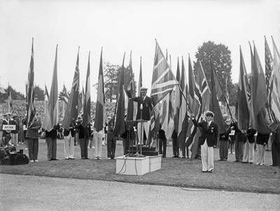 Olympic Games Sailing Events Opening Ceremony Air Commodore A W Do- Old Photo