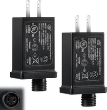 2PCS Replacement Yard Inflatable Adapters,Low Voltage Transformers US Plugs