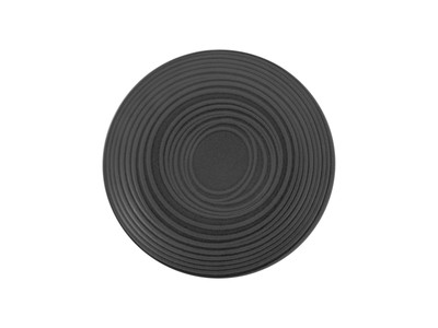 Dessertteller LAVA STONE DH 21x2.50 cm schwarz