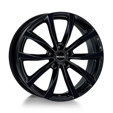 4 cerchi in lega NAD MAK WOLF 7x17 5x114,3 ET 40 GLOSS BLACK per KIA LANCIA