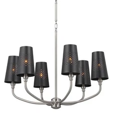 Kichler 52508 Adeena 6 Light 27"W Chandelier - Grey