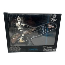 Star Wars The Black Series Speeder Bike w  Biker Scout 6    Figure Hasbro 2013 NEW