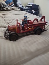 CAST IRON FIRE TRUCK ENGINE TOY REPLICA 11'' Made In Taiwan