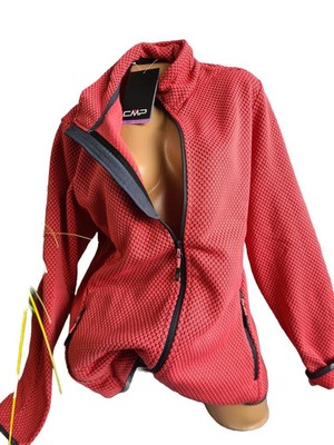 CMP Damen Fleecejacke Strickjacke Koralle Langarm Gr. 38 50 NEU (5229)