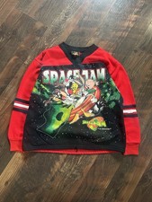Warner Bros Space Jam 1996 Vintage Kids Long Sleeve Shirt Red 100 Cotton