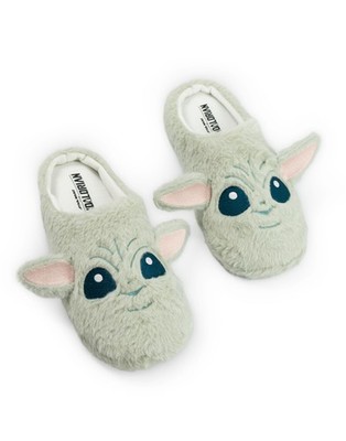 Star Wars Grün Grogu Pantolette Hausschuhe Unisex Erwachsene