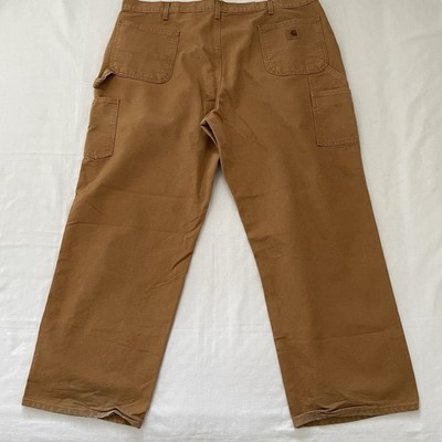 Carhartt B11 BRN Work Pants 44x30 Brown Duck Canvas Original Fit Comfy Utility