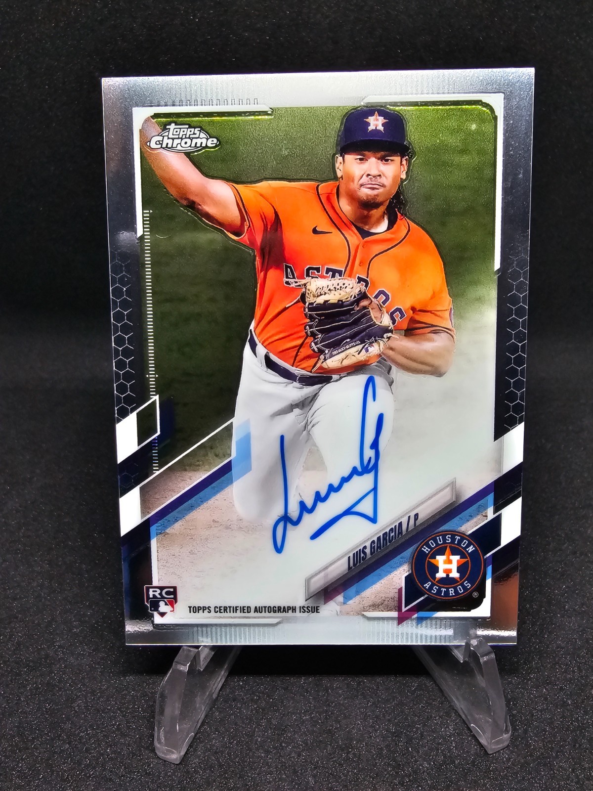 2021 Topps Chrome Luis Garcia RC Rookie Auto Astros RA-LGA