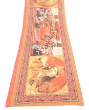 Sushila Vintage Multi-Color Digital Printed Dupatta Cotton Human Long Stole Wrap