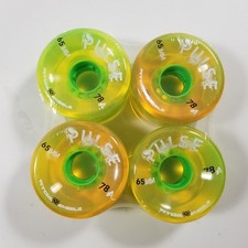 Patines cuádruples ruedas Atom Pulse Green 78A exteriores (paquete de 4)