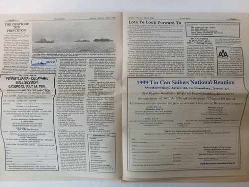 The TIN CAN SAILOR Newspaper Vol. 23 No. 1 1999 DEATH OF THE PRINCETON (CVL-23) - Picture 8 of 24