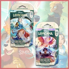 Disney Lorcana TCG: Archazia's Island Starter Deck Bundle Beast Belle Jafar Iago