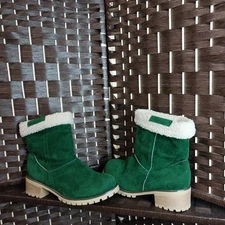 Green Costume Boots Women Size 9-10 Christmas Elf Shoes Holiday Decoration