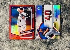 Gavin Williams 2023 Bowman Scouts Top 100 Refractor & Donruss Red Holo SP /2023
