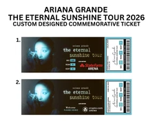 Ariana Grande Enternal Sunshine Tour Custom Design Commemorative Ticket