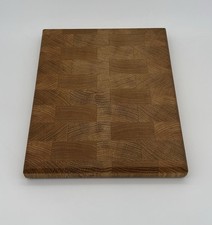 Schneidebrett Massiv Holz Eiche Selbstgefertigt Stirn Holz Brett