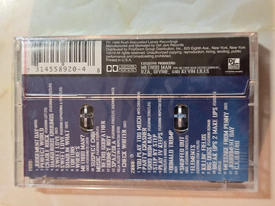 Method Man Tical 2000 : Judgement Day Cassette Tape Sealed Wu Tang Rap Hip Hop - Image 4 of 4