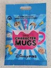 Disney Parks Character Mugs Unopened Mystery Pack of 5 pins Sealed Bag