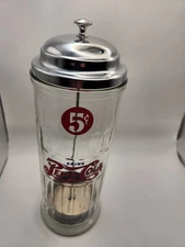 Pepsi-Cola 5¢ Glass Straw Dispenser by The 1800’s Company Riverside CA #2120 – D