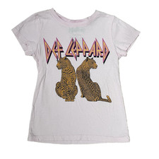 Def Lepard Girls 6/6x Band Tee, Pink in Color
