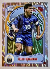 2023 Topps Argentina Fileteado Diego Maradona - SILVER - SHIPPING FROM THE USA
