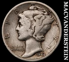 1944-D Silver Mercury Dime - Scarce  Better Date  No Reserve  #G8182
