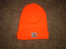 CARHARTT Orange acrylic BEANIE winter HAT CAP Youth Size