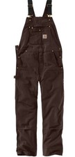 Carhartt R01/102776 BLACK 40x36 Duck Bib Overalls UNLINED