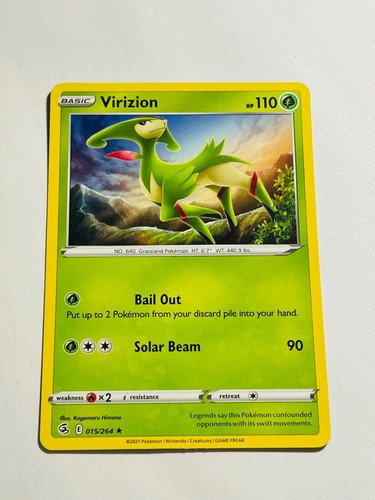 VIRIZION 2021 Pokemon Fusion Strike  Rare POKÉMON 15/264
