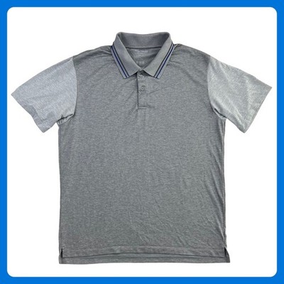 Uniqlo Roger Federer Polo Shirt Men's XL Gray Polyester Dry-Ex Sport JW Anderson
