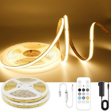 32.8ft COB LED Strip Light Warm White, High Bright LED Strips with 320LEDs, R...